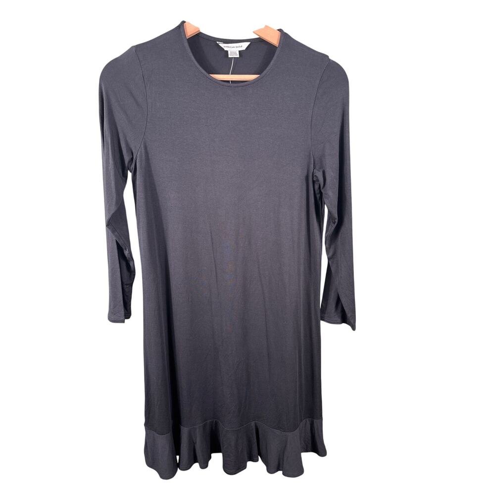 American Eagle Outfitters Womens Size Medium Black 3/4 Sleeve Casual Shirt Dress